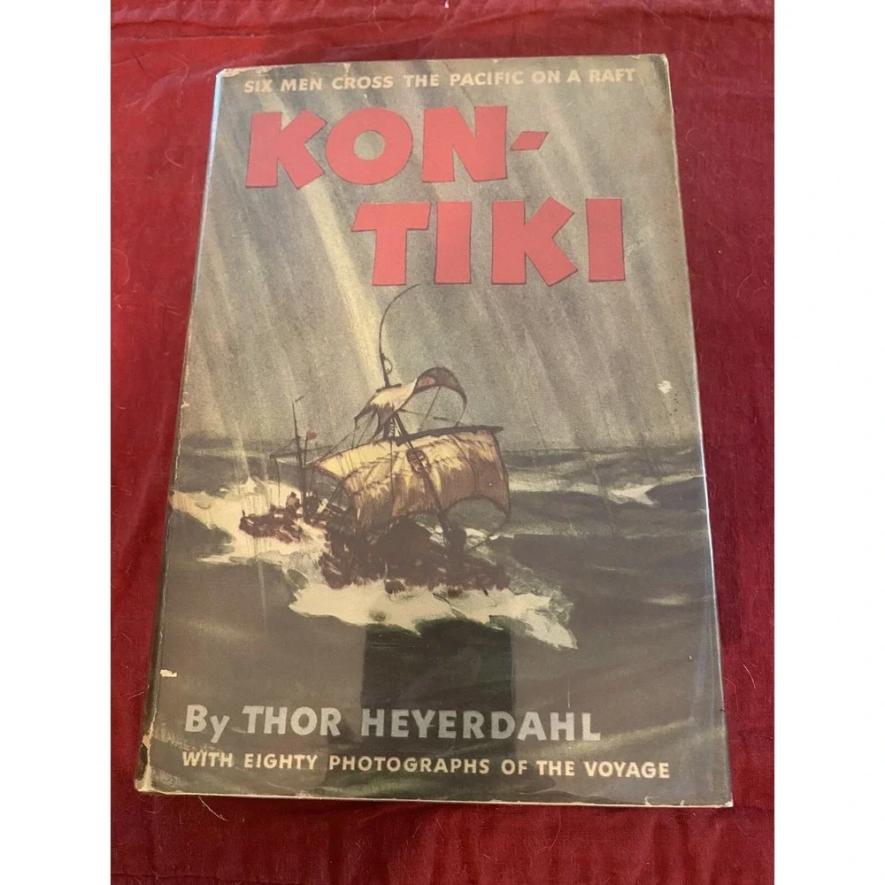 Kon Tiki By‎ Thor Heyerdahl 1951 Hardcover Dust jacket